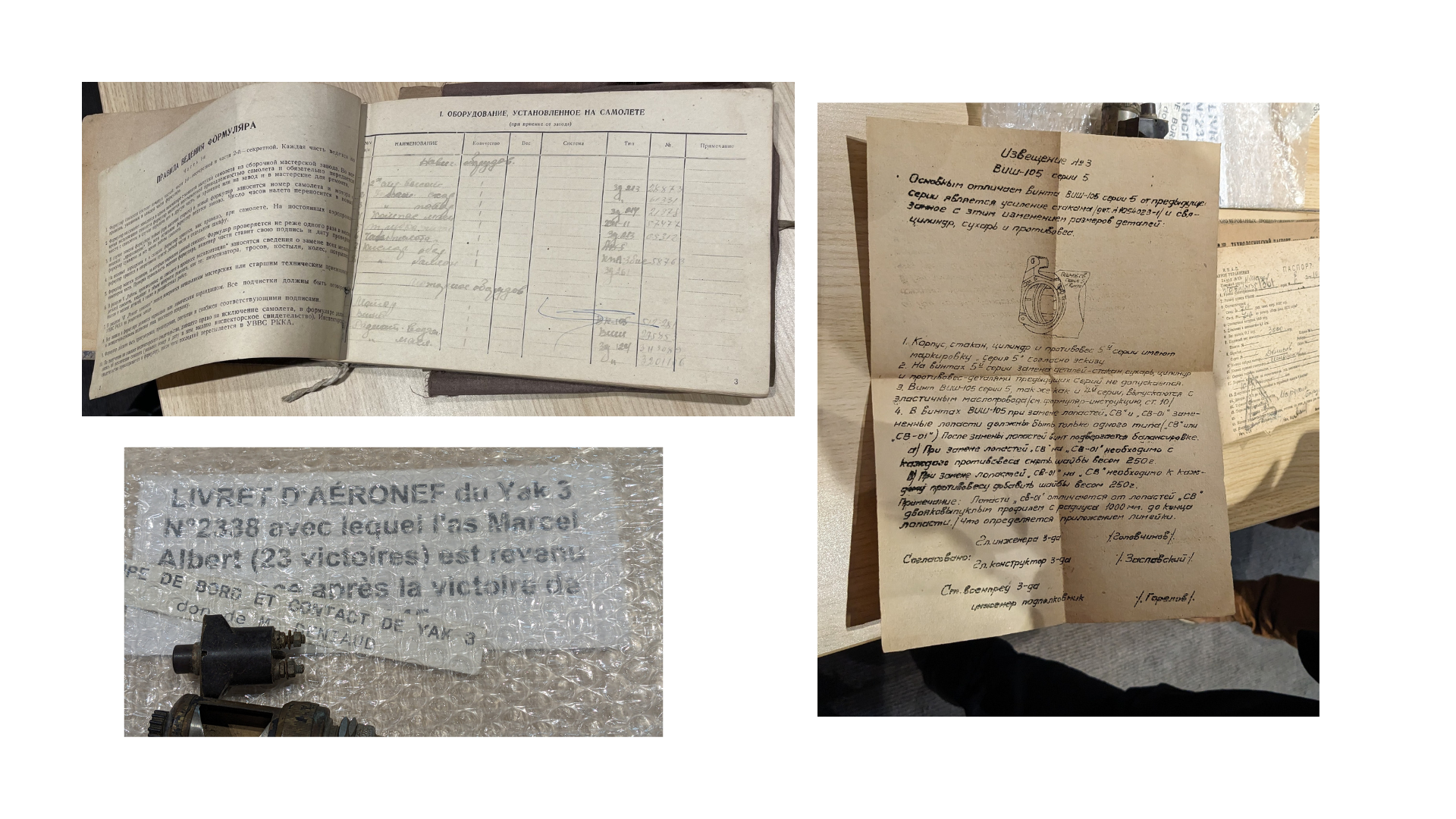 Carnet de vol Marcel Albert